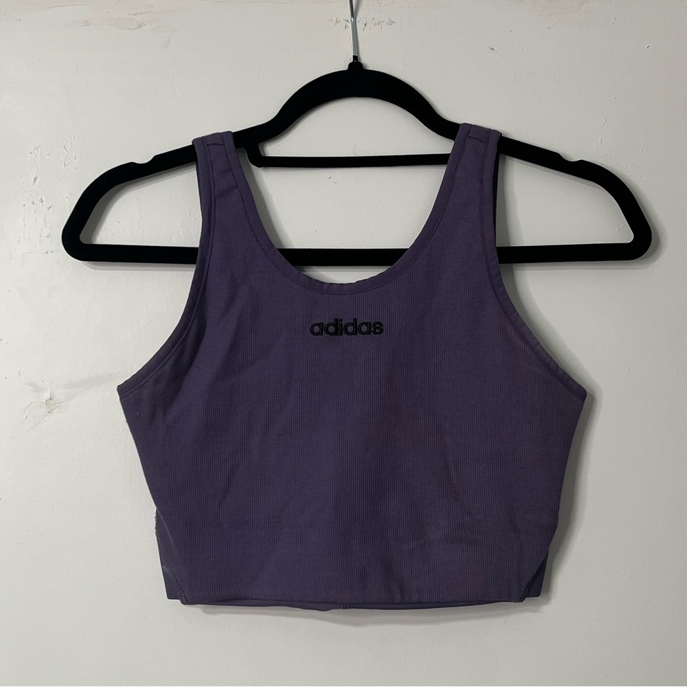Adidas crop top tank top | size small